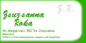 zsuzsanna roka business card